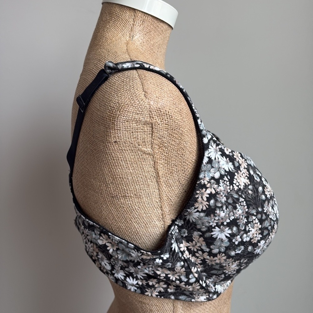 Cacique Boost Plunge Floral Bra Size 40D - Picture 2 of 5